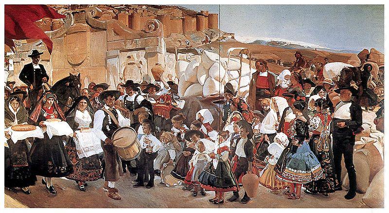 Joaquin Sorolla Y Bastida Castilla o La fiesta del pan china oil painting image